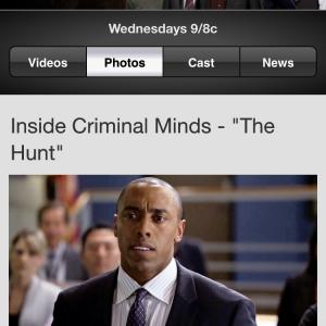 Brandon Rush as Agent Rush Criminal Minds Season 10 The Hunt httpwwwcbscomshowscriminalmindsphotos1004103insidecriminalmindsthehunt83683brandonrushmayveactuallysavedyourlife
