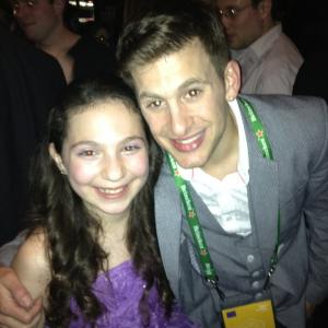 Rebecca with director Cody Blue Snider at Fools Day premiere at TriBeca Film Festival