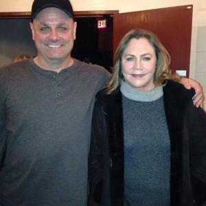 With legendary actress Kathleen Turner after seeing me in performance of the Tennessee Williams OffBroadway Comedy The Mutilated  Cosmin Chivu Dir