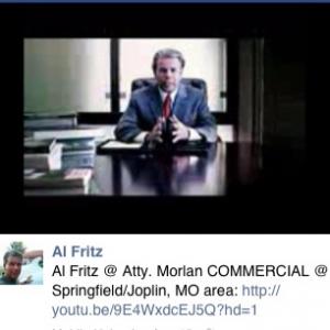 Attorney commercial, airing in Springfield , MO . Fall, 2012