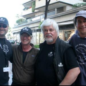 Myself Peter Brown Confessions of a EcoTerrorist Captain Paul Watson and Executive Producer Rob Holden