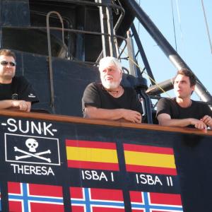 On Sea Shepherd Ship MV Steve Irwin Captain Locky and Captain Paul Watson