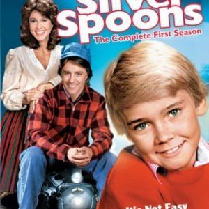 Erin Gray Ricky Schroder and Joel Higgins in Silver Spoons 1982