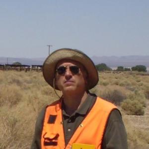 David Mark Pesce On the job in the High Desert, Cantil, California