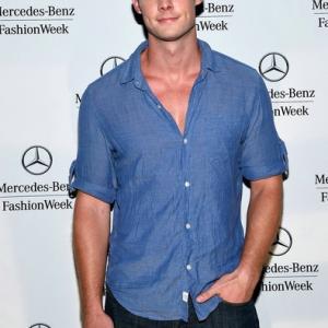 Brandon Jones attends MercedesBenz Fashion Week in NYC