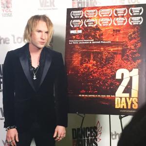 Mickey River at the screening of 21 DAYS