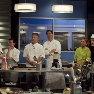 Still of Sue Torres Takashi Yagihashi and Kerry Heffernan in Top Chef Masters 2009