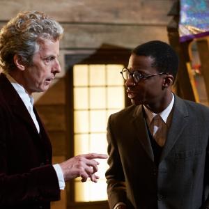 Still of Peter Capaldi and Simon Manyonda in Doctor Who 2005