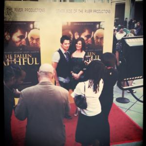 Zeus Mendoza and Cari Shayne at The Fallen Faithful Hollywood Premiere