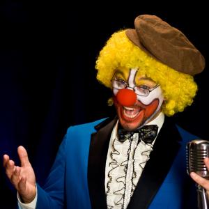 Sprinkles introducing the 20th Season of The Charlie Da Clown Show