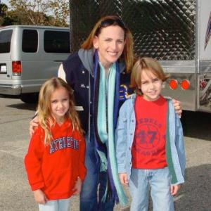 Jamie and Michael Ormsby with Marlee Matlin on the set of Sweet Nothing in My Ear 2008