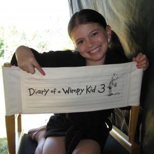 Dalila Bela on the set of Diary of a Wimpy Kid 3Dog Days