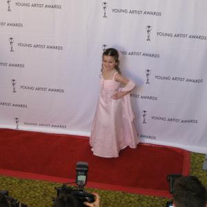 Dalila Bela on the red carpet at the 32nd Young Arstists Award (2011)in L.A.