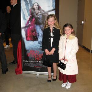 Dalila Bela  Megan Charpentier at the Red Riding Hood Movie Premiere
