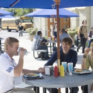 Still of Trevor Donovan, Matt Lanter and Gillian Zinser in 90210 (2008)