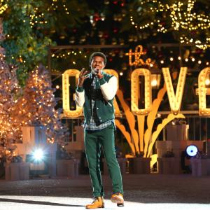 Trevor Jackson performing at The Grove Christmas Tree Lighting Spectacular 2013