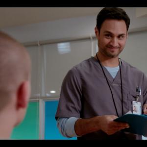 Omer Mughal opposite Charlie Rowe in Red Band Society