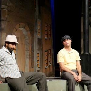 Omer Mughal on stage with Rafiq Batcha for Its a Wonderful Life at The Renaissance Project