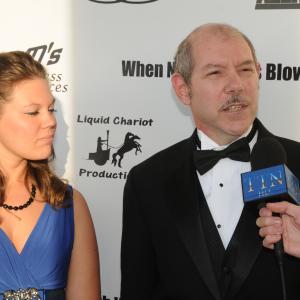 Randi Dugan & James M De Vince being interviewed on the Red Carpet at the Premiere of When North Winds Blow. October 8th 2009