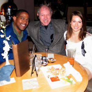 Emmy Award winner Kelvin Garvanne Writer and Director James M De Vince and Miss California Contestant 2013 Emily Kraudel at the Universal Hilton in Universal City