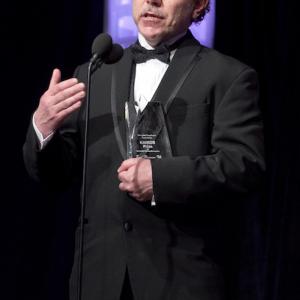 James M De Vince giving acceptance speech at MovieGuide Awards 2013