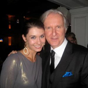 Jahnel Curfman and James Cameron at the 2010 Academy Awards