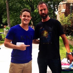 Tom Green and I on the set of Total Frat Movie 2014