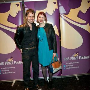 Louise Marie Cooke at the festival premier of Siren, along with the editor Neil Fergusson