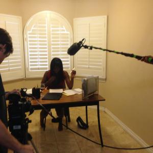 Shon Wilson on the set of Danas Song a film written and directed by Aaron Ashby