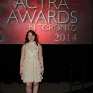 Emily Stranges at The 12th Annual Actra Awards.