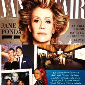 Isabelle Adriani on Vanity Fair with Fiancee,Count Vittorio Palazzi Trivelli