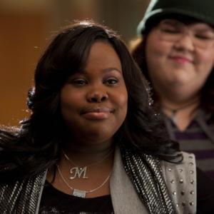 Still of Ashley Fink and Amber Riley in Glee 2009