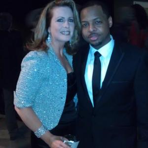 Anthony Anderson and Two-Time Emmy Award Winner and Anacostia Season 3 Guest Star Martha Byrne attend the 4th Annual Indie Soap Awards in New York 2013