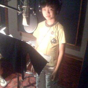 In studio recording for The 99 Animation as character Ashok