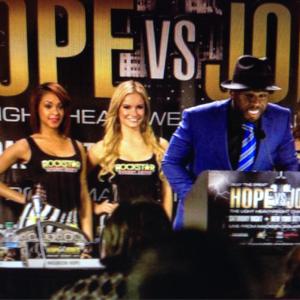 Caitlin appearing in Southpaw alongside Curtis 50 Cent Jackson