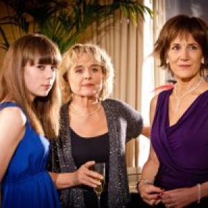 Alice Sykes with Sinéad Cusack and Harriet Walter in Midsomer Murders 'Death and the Divas' 2013