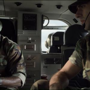 Dennis Haysbert and Afrim Gjonbalaj about to nuke NYC in the SYFY film BATTLEDOGS