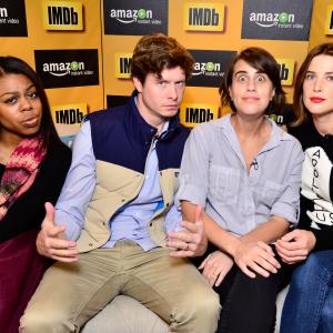 Cobie Smulders, Kris Swanberg, Anders Holm and Gail Bean at event of IMDb & AIV Studio at Sundance (2015)