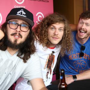 Kyle Newacheck, Anders Holm and Blake Anderson at event of Workaholics (2011)