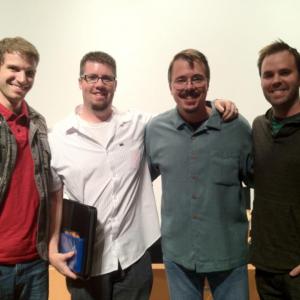 Jared White, Scott Raisi, Vince Gilligan & Mark Wilson at WGA Conference 2012