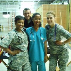On the set of Army Wives on Lifetime