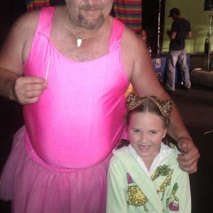 Ella with Larry the Cable Guy on Toothfairy 2