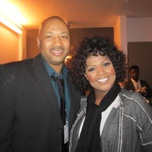 Alex Al with the incredible Gospel vocalist Cece Winans after performance
