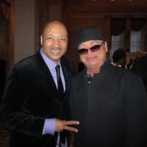Alex Al with legendary Toto Keyboardist, David Paich at performance for the U.N.