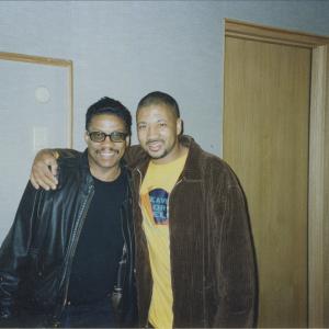 Alex with the legendary Herbie Hancock at the historic 'Tribute to Gershwhin' sessions. Alex played upright bass on one of the center pieces of the album, 'St. Louis Blues', which features another legend, Stevie Wonder.