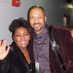 Alex Al with Anita Baker after performance