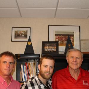 Filming Red v Blue in legendary Coach Denny Crums office in Louisville Kentucky