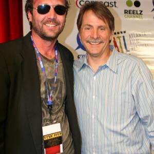Wade Smith & Jeff Foxworthy on red carpet at 2010 Atlanta Film Festival