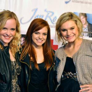 Jenna Hall, Michelle Defraties and Kelly Heyer at Haiti fundrasier/red carpet