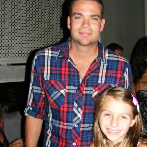 Sophia Strauss with Mark Salling from Glee